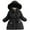 Black, variant on Tiijoy Toddler Girls Parka Coat Trim Hood Jacket Winter Warm Outerwear, Sizes 3-4