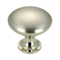 Rok Hardware Contemporary Metal Knob, Brushed Nickel, 1-3/16" Diameter