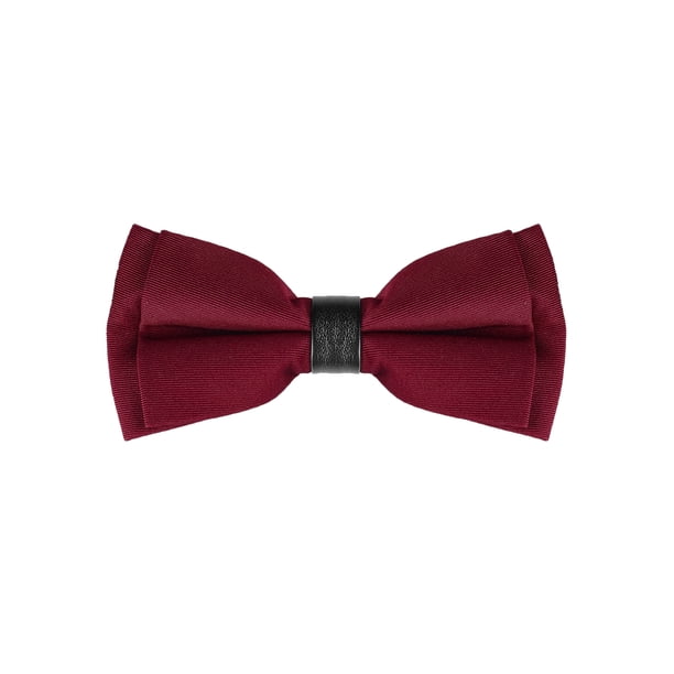 CORBATA DE PAPA INSPIRE CHIC, CORBATA FORMAL PARA HOMBRES, PREATADA, AJUSTABLE, COLOR ROJO VINO