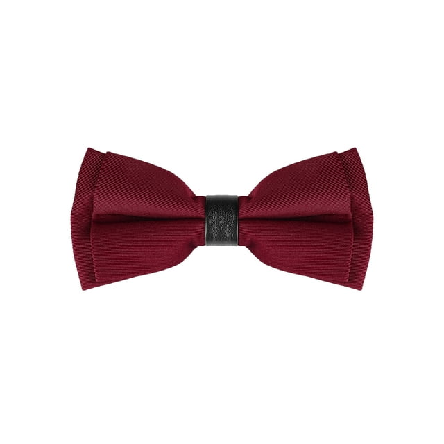 CORBATA DE PAPA INSPIRE CHIC, CORBATA FORMAL PARA HOMBRES, PREATADA, AJUSTABLE, COLOR ROJO VINO
