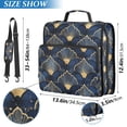 thumbnail image 2 of FORMRS Zipper Binder with Shoulder Strap 2-inch Ring 500 Sheet Capacity File Bag, Elegance Art Pattern, 2 of 5