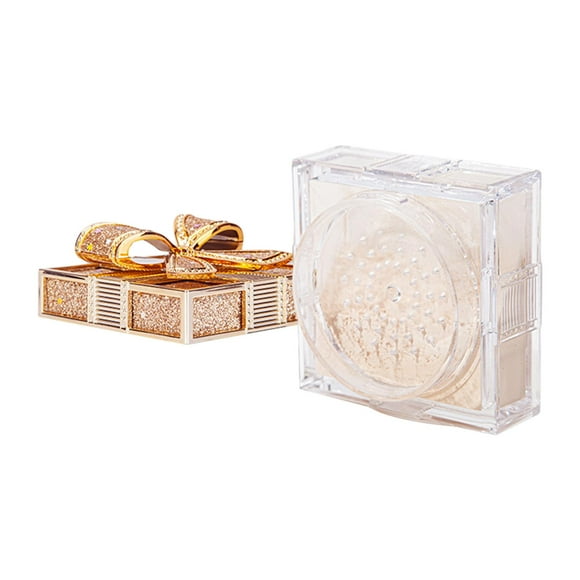 Polvo suelto Sunnimix Control de aceite prueba de sudor efecto de enfoque suave Polvo de Maquillaje a prueba de agua Blanco brillante