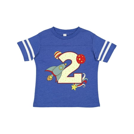 

Inktastic 2nd Birthday Outer Space Theme Gift Toddler Boy or Toddler Girl T-Shirt