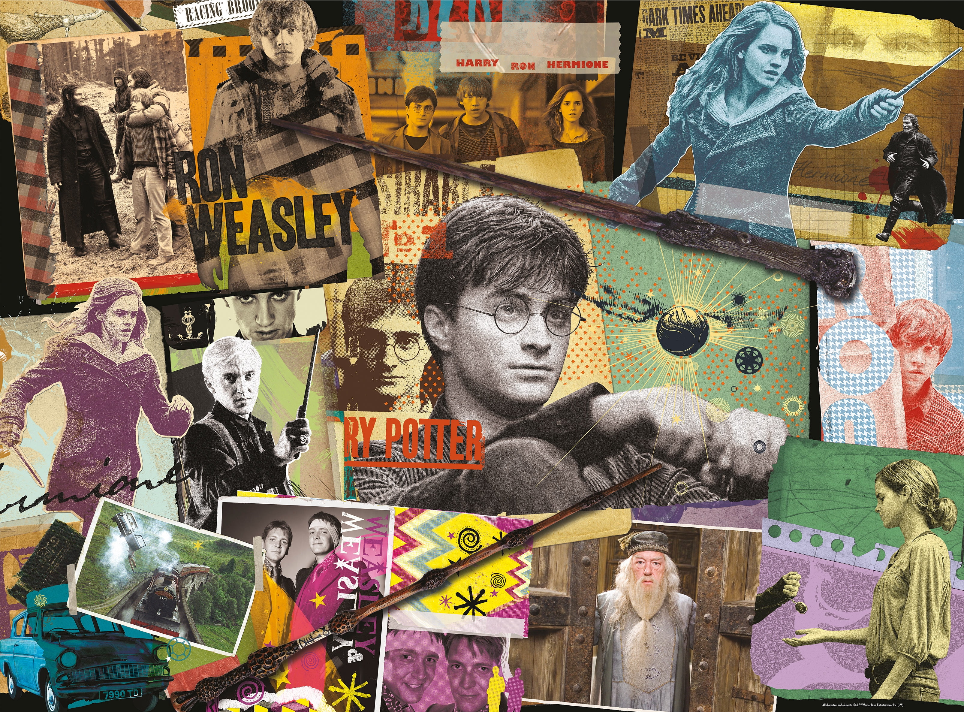 Ceaco Harry Potter Collage 1000-Piece Interlocking Jigsaw Puzzle for Adults Ages 14+