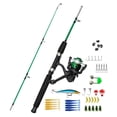 thumbnail image 4 of de pesca para niños con señuelos accesorios de pesca caña de pesca telescópica portátil y carrete para niños principiantes principiantes Caña de pesca verde, 4 of 8