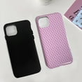 thumbnail image 4 of Polka Dot Case for iPhone 14, Cute Phone Case for iPhone 13, Aesthetic Pattern Design, Hybrid 2-Layer Shockproof Protective Cover for Girls Women (Pink,13/14), 4 of 6