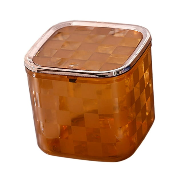 Cubo de basura de mesa Organizador de almacenamiento Cubo de basura multifuncional Contenedor de basura para Naranja Grande
