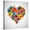 Canvas, variant on Art.com Colored Heart From Hand Print Icons Art Print by strejman, 16" x 16"