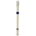 thumbnail image 1 of Music Instrument 6 Holes Soprano Flute Recorder White Blue, 1 of 8