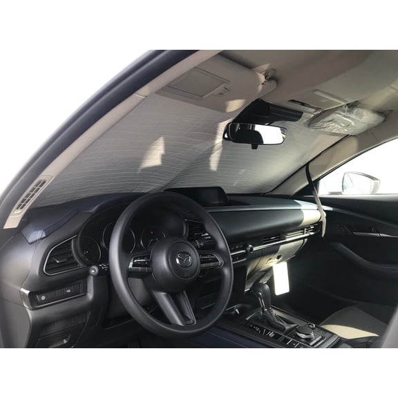 HeatShield, The Original Windshield Sun Shade, Custom-Fit for Mazda CX-30 SUV 2020, 2021, Silver Series