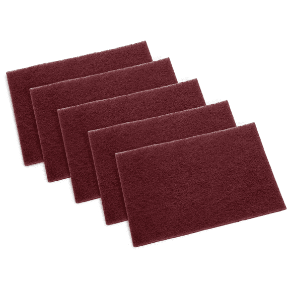 Scotch-Brite 7447B Pro Hand Pad [Very Fine]: 6 in. x 9 in. (Red) 5-pack