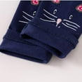 thumbnail image 5 of ZACPNCV Girls Printed Leggings Toddlers Active Stretch Leggings Little Girls Yoga Pants Navy 3 Years, 5 of 6