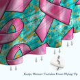 thumbnail image 6 of Breast Cancer Shower Curtain 36"x72" ,Bathroom Decorative Shower Curtains Set with 12 Hooks,Modern Waterproof Washable Shower Curtain, 6 of 6