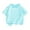Light Blue, variant on Boys Girls Casual Shirts Striped Short Sleeve Tees Kids Boys Girls Soft Cotton Crewneck T-Shirt Basic Summer Clothes
