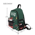 thumbnail image 3 of FORMRS Kids School Backpack with Front Zippered Pocket 12" Student Travel Daypack, Christmas Cat, 3 of 6