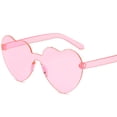 thumbnail image 1 of Frameless Love Siamese Jelly Gafas de sol transparentes Color caramelo Gafas de sol de una pieza Ocean Piece Pink LingWen 9024715094285, 1 of 1