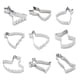 thumbnail image 4 of 9PCS Stainless Steel Skirt Cookie Set for Baking Silver DIY Cake and Biscuit Molds, 4 of 5