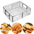 thumbnail image 4 of Elodie Deep Fryer Basket Frying Serving Food with Portable Handles Stainless Steel Heat 38x25x10 cm, 4 of 8
