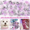 thumbnail image 5 of MEC 330 Pcs Purple Junk Phone Case Charms 26 Pcs A-Z Rhinestone Alphabet Letter Charms, Mix Flower Bow Heart Pearls Flatback Resin Charms Letter Junk Cases Kit for DIY Crafts, 5 of 13