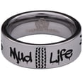 thumbnail image 2 of Mud Life Tire Tungsten Carbide Ring, 2 of 9
