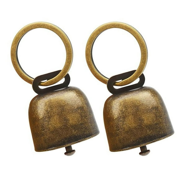 2pcs Coppers Dog Collar Bells Pet Bells Pet Pendants Collar Bells