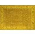 thumbnail image 1 of Ahgly Company Machine Washable Indoor Rectangle Oriental Yellow Traditional Area Rugs, 5' x 8', 1 of 4