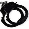 thumbnail image 5 of Paquete de 3 esposas de metal con llaves para policía, esposas negras, vestido de fiesta, cosplay para niños, 5 of 5