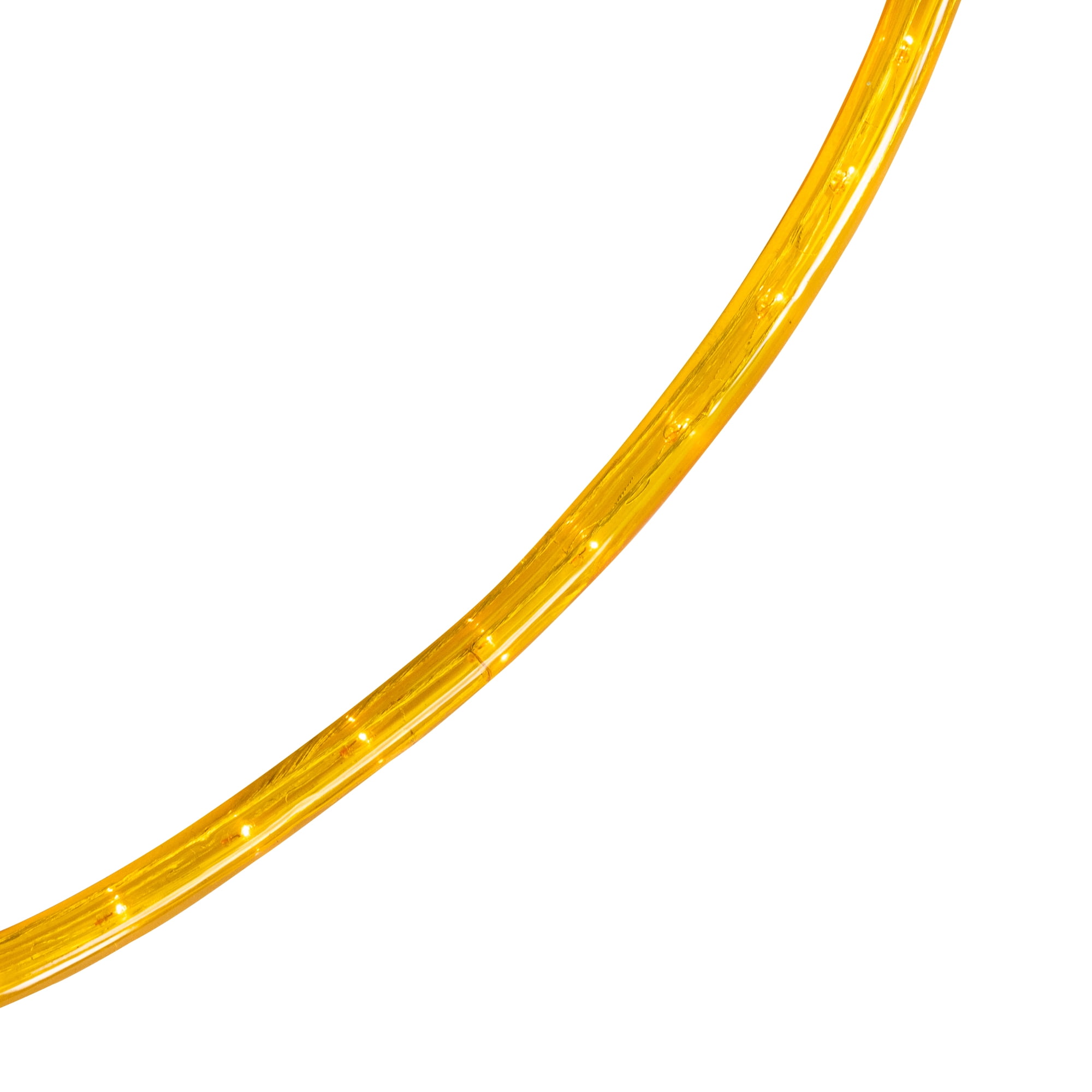 18' Gold Indoor/Outdoor Christmas Rope Lights - 1" Bulb Spacing