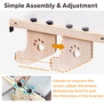 thumbnail image 4 of Cat Window Perch Durable Cat Window Seat Bed Shelves Adjustable Steady Cat Window Hammock Holds Up to 40lbs Washable Cat Hammock for Window Indoor Large Cats, 4 of 5