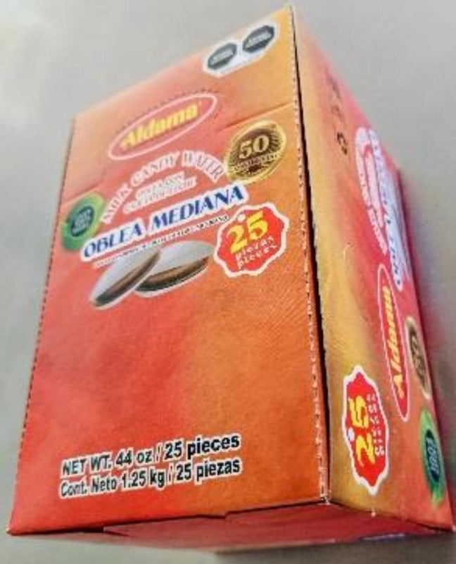 DISPLAY Obleas Mediana con Cajeta (Box with 6 display of 25pc each)