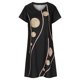 thumbnail image 4 of Mini vestido de vacaciones de manga corta con cuello en V informal con estampado de verano para mujer a la moda Fridja  bnh4949, 4 of 8