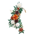 thumbnail image 4 of simhoa Chair Back Artificial Flower Artificial Floral Swag for Ceremony Chair Party orange, 4 of 8