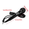thumbnail image 2 of Micrófono dinámico de mano de metal con cable para cantar en casa, escenario, máquina de karaoke, discurso, boda Vogacara EL001207-00, 2 of 2
