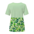 thumbnail image 5 of Pompotops Blouse Décontractée pour Femmes Imprimée pour la Saint-Patrick à Manches Courtes Col Rond T-shirt, 5 of 5