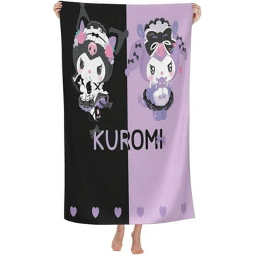 Kuromi My Melody Bath Towel Beach Towel Super Absorbent Towel for Beach Pool and Bathroom Extra Large Fast Quick Dry Shower Towel 51 X 32in