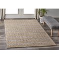 thumbnail image 6 of 9â€™ x 12â€™ Tan and Gray Detailed Stripes Area Rug, 6 of 9