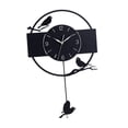 thumbnail image 3 of Reloj de pared con diseño de pájaro, reloj colgante negro Vintage de 30cm, reloj de pared decorativo para el hogar, interior, oficina, cocina, entrada, 3 of 8