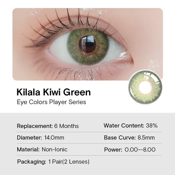 KILALA-lentes de contacto de Color para Cosplay, lentes con dioptrías de alta reproducción de Color, 6 meses, halloween, Power0.00 ~-10,00