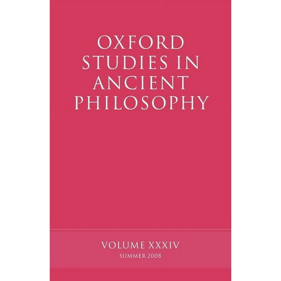 Oxford Studies in Ancient Philosophy