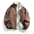 thumbnail image 5 of JTieacloth Men's Jackets Coats Men's Flight Jacket Lightweight Windbreaker Full Zip Casual Jacket Brown, 5 of 5