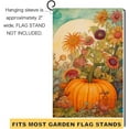 thumbnail image 6 of Fall Pumpkin Garden Flag 12x18 Vertical Double Sided Autumn Sunflower Thanksgiving Holiday Outside Decorations Burlap Yard Flag BW470, 6 of 6