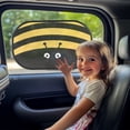 thumbnail image 3 of Garronmavis Cute Bee 2 Pack Car Window Shades Baby Window Shade Glare and UV Rays Protection Car Window Shades Easy Installation 20*12 in Universal Fit for Most Cars, 3 of 7