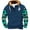 Dark Blue, variant on Fashion Aztec Ethnic Style Print Hooded Sweatshirts for Men Regular Fit Casual Long Sleeve Patchwork Henley Hoodie T-Shirts Western Drawstring Pullover Tops with Pockets XXL