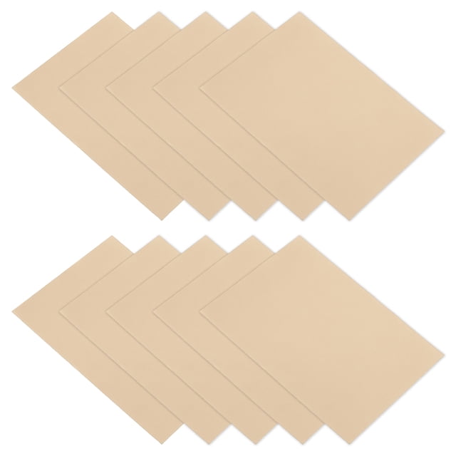 Parche de Reparación de Chaqueta de Plumas 6" x 8", Paquete de 10 Parches de Tela de Nylon Autoadhesivos para Tienda Ropa, Caqui