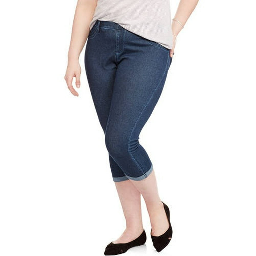 Faded Glory Women's Plus Capri Jeggings