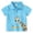 Sky Blue, variant on Toddler Boy Shirts 5t Button-Down Placket Short-Sleeve T-Shirt Boys Casual Y2k Basic Tee Boy's Button Down Casual Tee Tops