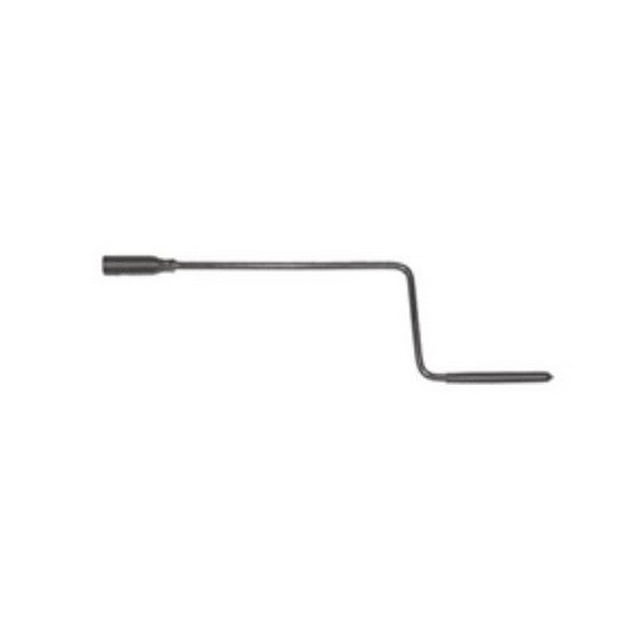 BAL RV Trailer Stabilizer Jack Stand Crank 23033 Slotted Drive; Black; Steel; 14 Inch Shaft Reach