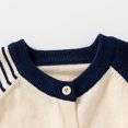 thumbnail image 4 of Hotiary Toddler Girls Boys Cardigans Sweater Coat Kids Long Sleeve Crew Neck Button down Cardigan Knitwear Jacket Children Fall Winter Warm Clothes School Uniform for 2-9 Years Beige, 4 of 8