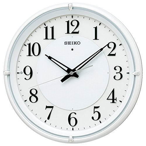 Seiko clock wall clock automatic lighting radio analog night fine light NEO  neo white pearl KX233W SEIKO 