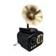 thumbnail image 3 of Caja de música retro con fonógrafo para niños, niñas, manualidades, regalos, estatua, gramófono, caja musical, tocadiscos para cumpleaños, escritorio Negro, 3 of 8